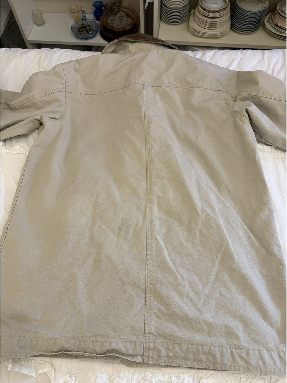 LL Bean Chore Field Barn Coat Jacket Womens Large Plaid Primaloft Liner VTG 90s - Picture 12 of 15